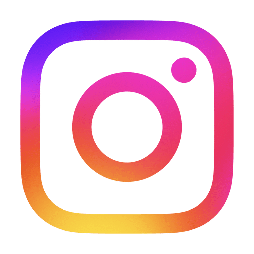 An instagram logo with a transparent background