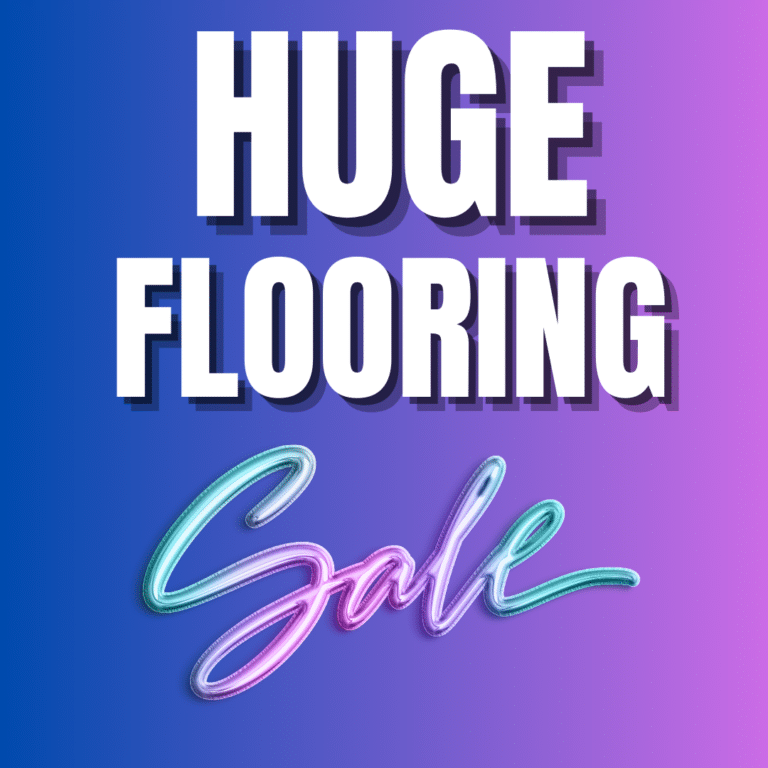Banner Image Of A Huge Flooring Sale Featuring A Variety Of Flooring Options